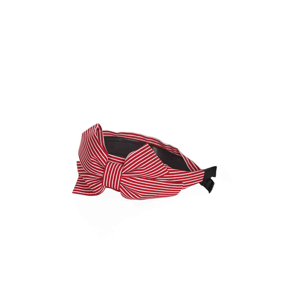 Banned - Genevieve Bow Headband - Red